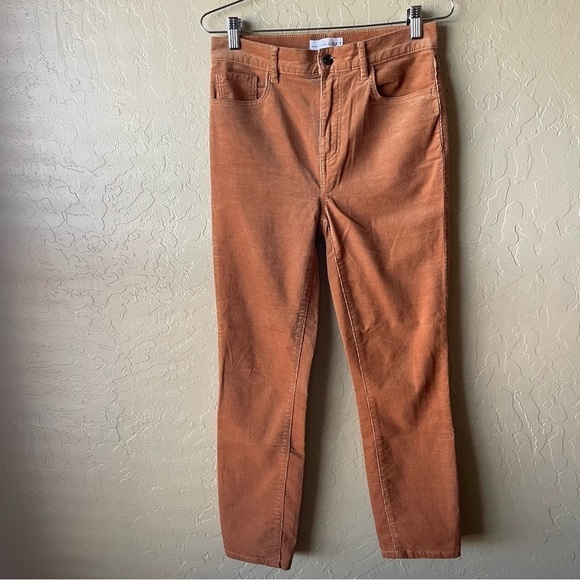 Loft Brown Corduroy High Waist Skinny Pants - Picture 3 of 10